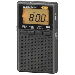送料無料 【新品 未使用 未開梱】 オーム電機　ポータブルラジオ ワイドFM対応 ブラック　RAD-P209S-K