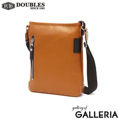 ダブルス ショルダーバッグ メンズ レディース 斜めがけバッグ ブランド 軽量 軽い DOUBLES 斜めがけ 革 本革 牛革 縦 縦型 JPU JPU-7460 CAMEL