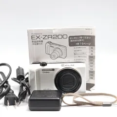 美品 CASIO EXILIM EX-ZR200 デジタルカメラ ホワイト 楽天市場】casio exilim zr200の通販