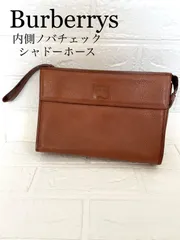 Burberrys バーバリー　レザー　キャメル  セカンドバッグ　ノバチェック　シャドーホース