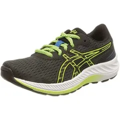 アシックス(ASICS) ランニングシューズ GEL-EXCITE 9 GS キッズ 1014A231-003 ブラック/ハザードグリーン-23.5cm