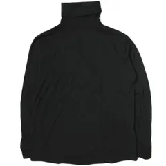 Graphpaper グラフペーパー 日本製 Washable Wool High Neck Tee ウォッシャブルウールハイネックTシャツ 3 BLACK 長袖 ロングスリーブ タートルネック カットソー ニット トップス g8605