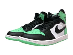 NIKE (ナイキ) AIR JORDAN 1 HI OG GREEN GLOW ハイカットスニーカー DZ5485-130 28cm US10 ブラック × エメラルドグリーン メンズ/036