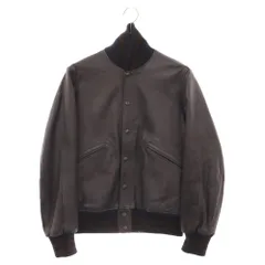 N.HOOLYWOOD (エヌハリウッド) レザースタジアムジャケット 132-LT04 ネイビーのサムネイル