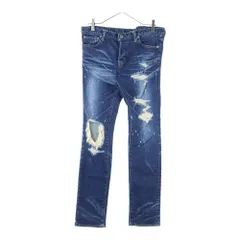 【SWG/SWAGGER】パッチワークデザイン ダメージスキニーパンツ 34 SWG/SWAGGER】パッチワークデザイン ダメージスキニーパンツ 34