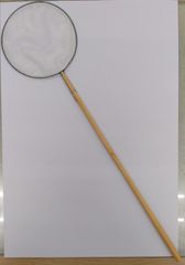 めだか網　直径約11cm　柄の長さ34cm　選別網　メダカ用網