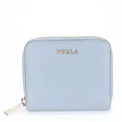 美品 フルラ レザー 二つ折り 財布 コンパクト ウォレット コインケース カード ラウンドファスナー 長財布 レディース EUE CC4-8【中古】