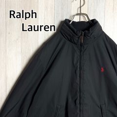 Polo by Ralph Lauren ポロ バイ ラルフローレン ジップジャケット ポリエステル ブラック L スウィングトップ  ブルゾン