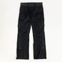 32j3 TETE HOMME テットオム Y2K ボンテージパンツ カーゴパンツ セミブーツカット ボトム 1717306-1 Mサイズ ブラック メンズo07tのサムネイル