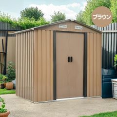 ✅【可動棚付き】物置　屋外　スチール　倉庫　戸外収納庫　大容量　大型　屋外　引戸