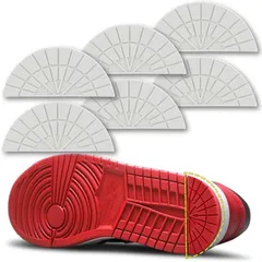 tomtask ヒールプロテクター シューガード 靴底修理キット ソールガード スニーカー かかとすり減り防止 靴底補修 ヒールガード シューケアキット 3ペア 6枚(ホワイト)