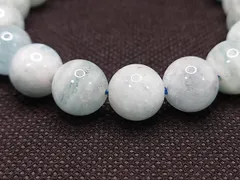 アクアマリン　ブレスレット　天然石パワーストーン：激安価格（まとめ買い3点以上同梱包の割引10%対象商品：要相談）：天然石高品質AA商品：特価管理No.828