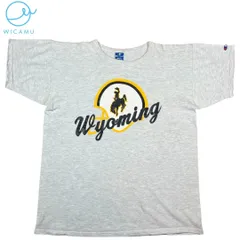 【90s USA製】チャンピオン ヴィンテージ Tシャツ XL ワイオミング カレッジロゴ