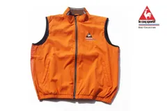 【中古】 ルコックスポルティフゴルフ LE COQ SPORTIF GOLF ジップアップ ウインド ベスト メンズゴルフウェア メンズゴルフウェア L L