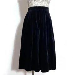 ❤️豪華 ルイシャンタン 西ドイツ製生地 上質ベロアタックフレアスカート 9・Ⅿ 西ドイツ製ファブリック 肉厚 レディース K47