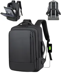 [motayu18] プロのための ビジネスリュック スーツバック リクルートバッグ レディース 就活 バッグ メンズ 完全防水 リュック りゅくサック 大容量 -リュック 拡張機能 (ブラック) [ブラック]