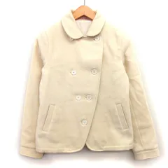 アーバンリサーチ ドアーズ URBAN RESEARCH DOORS ラウンドカラー ジャケット ダブル メルトン 無地 シンプル ベルト ウール混 M ライトベージュ /HT10のサムネイル