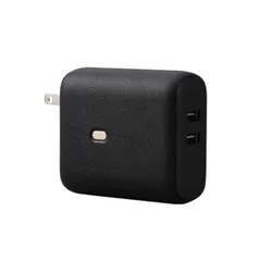 【 新品 未開封 】   エレコム モバイルバッテリー コンセント一体型 5000mAh 12W 出力( USB A ×2) 2台同時充電可 PSE認証 DE-AC06-5000BK 未使用 送料無料