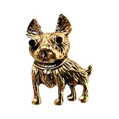 フレンチブルドッグ ゴールド ブローチ ブルドッグ 犬 レディース アニマル 金