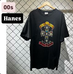 00s Hanes GUNS N ROSES　バンドTシャツ　プリントTシャツ　ヘインズ　フェード　ダメージTシャツ　2006年　古着　ユーズド　メンズ　Tシャツ　ブラック　スミクロ　人気　L