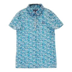 サイズ：1 23区GOLF ニジュウサンクゴルフ  セットアップ 半袖ポロシャツ スカート 総柄 ブルー系 [240101274058]# ゴルフウェア レディース ストスト