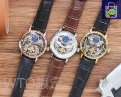 【今日WTO】Patek Philippe パテックフィリップ レザークラフト オープンワーク メンズウォッチ-WTO輸入2-EYG28