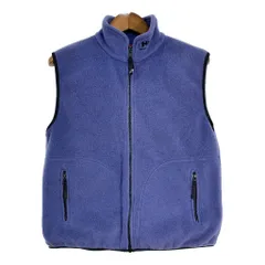 90年代 HELLY HANSEN ヘリーハンセン フリースベスト アウトドア ブルー (メンズ L) 中古 古着 T1118