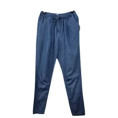 BACK NUMBER バンディング デニム パンツ S コットン 100 %