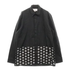 MAISON MARTIN MARGIELA 10 (メゾンマルタンマルジェラ) 20AW ギンガムチェック ドットレイヤードシャツ ブラック S50DL0451のサムネイル