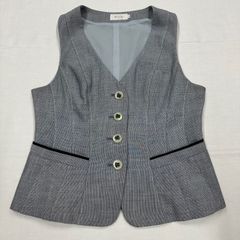 『１１号』ENJOY エンジョイベスト　事務服　事務所制服　グレーベスト