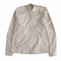 LEMAIRE ルメール ドレープボタンアップシャツ ナチュラル 長袖 サイズS W221SH298LF724 レディース 【中古】