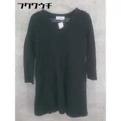 ◇ ADAM ET ROPE アダムエロペ 長袖 膝丈 ワンピース サイズF ブラック レディース 【中古】 【1002802569142】