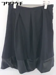 ◇ ◎ any FAM エニィファム any SiS エニィスィス 膝丈 フレア スカート サイズ2 ブラック レディース  【中古】 【1106300006717】