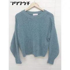 ◇ green label relaxing グリーンレーベル UNITED ARROWS ウール　ニット 長袖 セーター ブルー レディース 【中古】 【1106030007510】