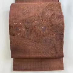 長さ…450⚫︎未使用 黒×銀糸 汕頭刺繍 BANKAN 袋帯