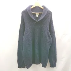 ◇ ⊇ L.L.Bean エルエルビーン 長袖 ニット サイズXXL ネイビー メンズ E  【1503050004503】