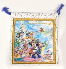 【中古】雑貨 集合 巾着(グランドフィナーレデザイン) 「東京ディズニーリゾート35周年 Happiest Celebration! グランドフィナーレ」 東京ディズニーリゾート限定