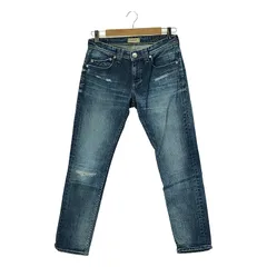 YANUK / ヤヌーク | KAY ダメージ加工 リラックスドスリム デニムパンツ | 24 | インディゴ | レディース