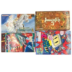 186000 現状品 Nintendo 任天堂 ニンテンドウ スーパーファミコン　ゲームソフト　ロマンシングサガ３他　スーパーマルチタップ２ 4点まとめ売り