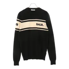 ボーラー　BALR. 黒 ニット 長袖　クルーネック セーター BALR. クルーネックセーター 黒 Mの通販 by ラーメンマン's shop