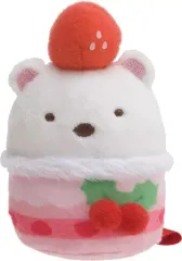 【中古】ぬいぐるみ しろくま(ケーキ) てのりぬいぐるみ クリスマスver. 「すみっコぐらし」