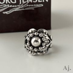 ジョージジェンセン 10 ムーンライトブロッサム リング 925 8.5号