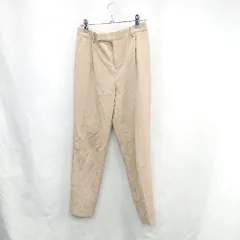 ◇ Θ le.coeur blanc バックウエストゴム ストレートパンツ サイズ36 ベージュ系 レディース E  【1502180013584】