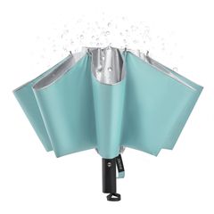 【新着商品】シルバーコーティング UVカット UPF50+ 10本骨 自動開閉 54インチ 防風傘 コンパクト 日傘 トラベル G4Free