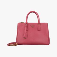 プラダPradaガレリア ローズ レッド サフィアーノ レザー BN2274 175