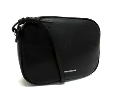 ■新品■未使用■ EMPORIO ARMANI エンポリオアルマーニ レザー ショルダーバッグ クロスボディ 斜め掛け ブラック系 FS1583