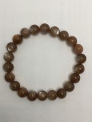 ＜天然石パワーストーン　サンストーン（オレンジ）ブレスレット＞処分激安価格：天然石高品質AA商品：処分特価管理No.825