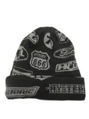 ヒステリックグラマー HYSTERIC GLAMOUR ニット キャップ MOTOR CITY FEVER オーバーサイズ ビーニー 2023SS グレー系 帽子のサムネイル