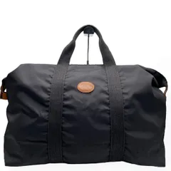 極美品　ロンシャン　ボストンバッグ　旅行バッグ　ナイロン×レザー　ブラック ロンシャン LONGCHAMP ボストンバッグ 1911 089 001 （NOIR