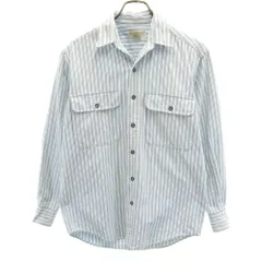 バナナリパブリック 90s オールド ストライプ柄 長袖 オックスフォード シャツ XS 水色 他 Banana Republic メンズ